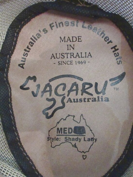 Jacaru Austrailia Shady Lady Hat Size M 7 1/8 Outback Safari Camp Hike Gorpcore main image 5